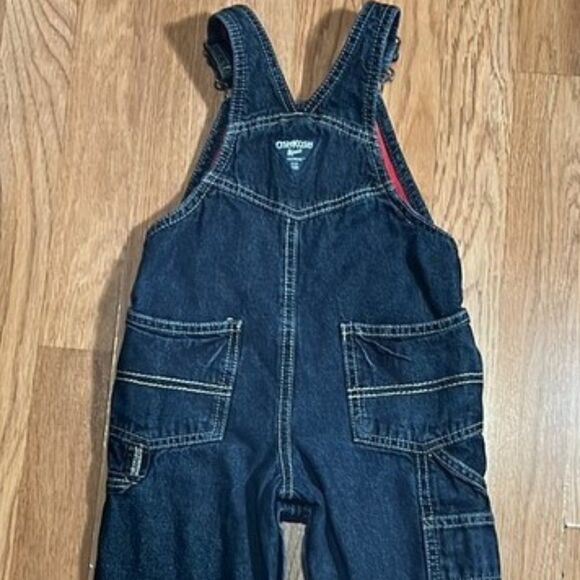Excluded from Sale OshKosh B'gosh Vestbak Fleece Lined Bib Overalls Denim 24M - Picture 6 of 12